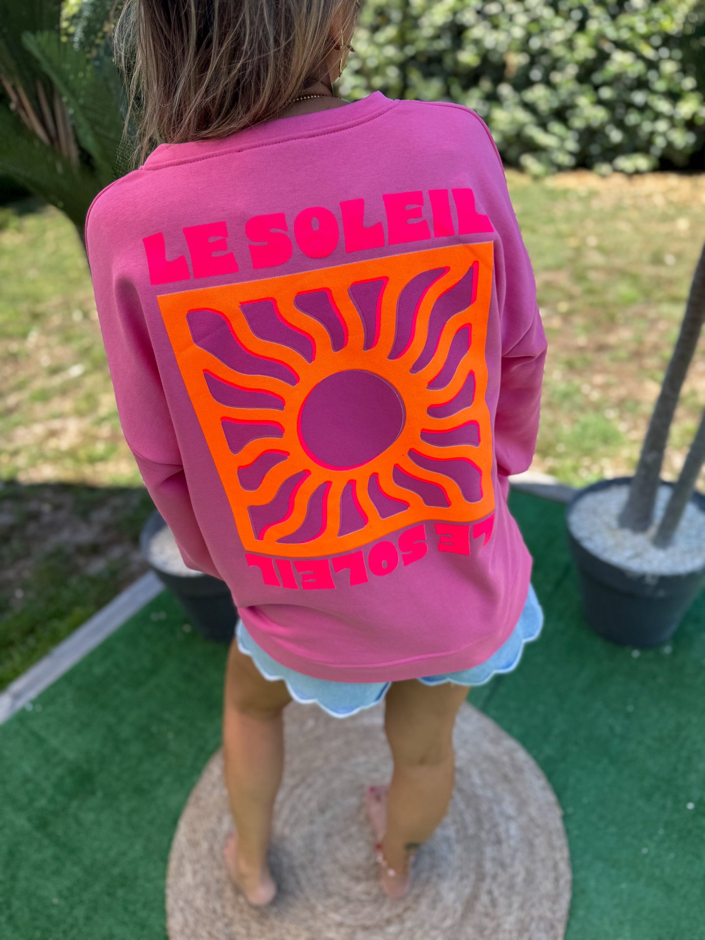 Sweat SOLEIL Fushia - précommande envoi a partir du 27/08