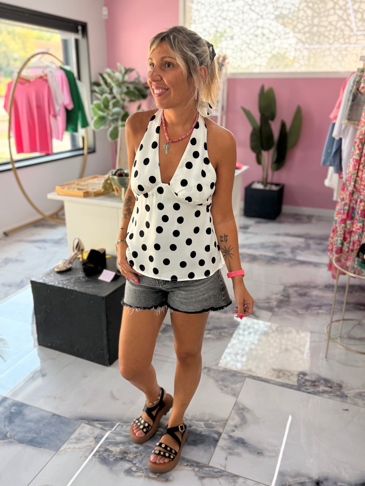 Top COLETTE blanc