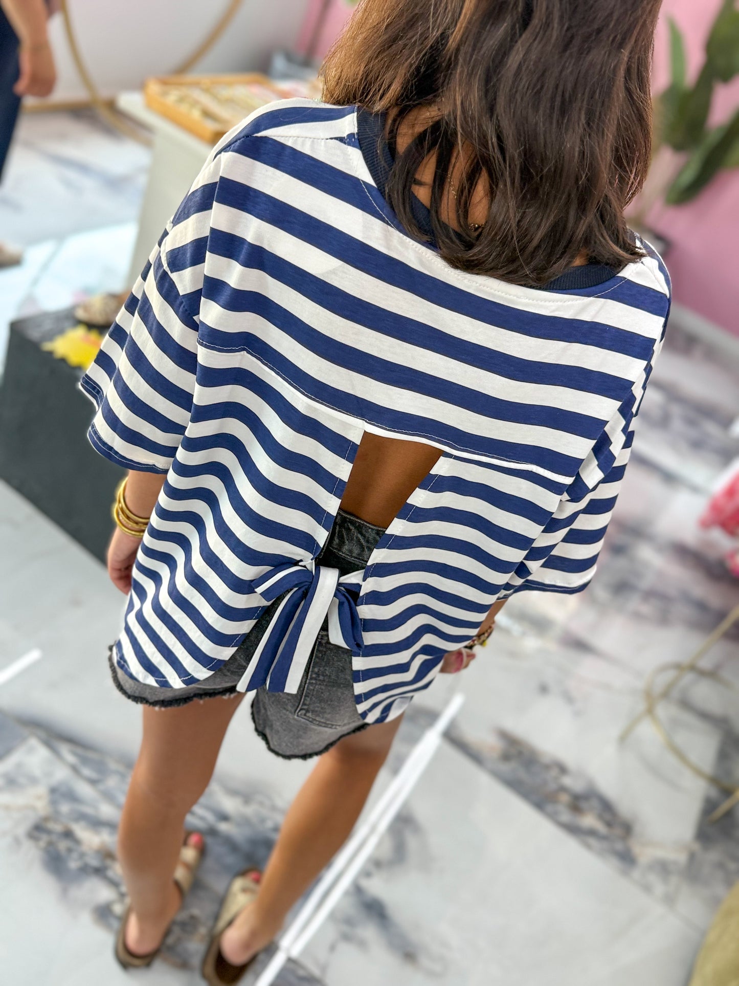 T-shirt BEACH bleu marine