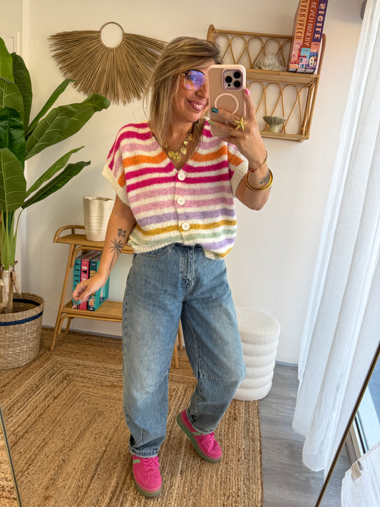 Gilet RAINBOW pink