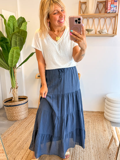 Jupe LEONIE bleu marine