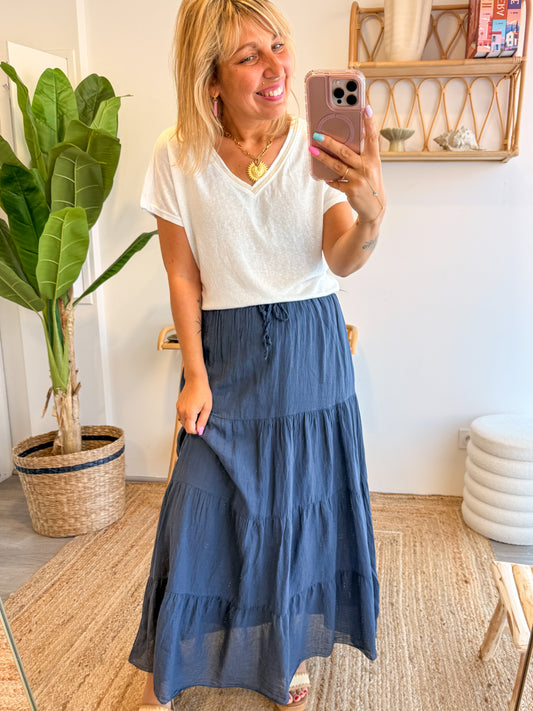 Jupe LEONIE bleu marine