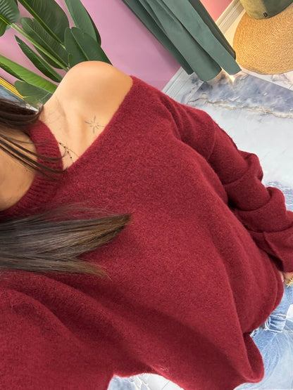 Pull NAOMIE bordeaux