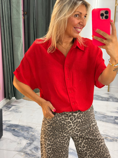Chemise Caly rouge