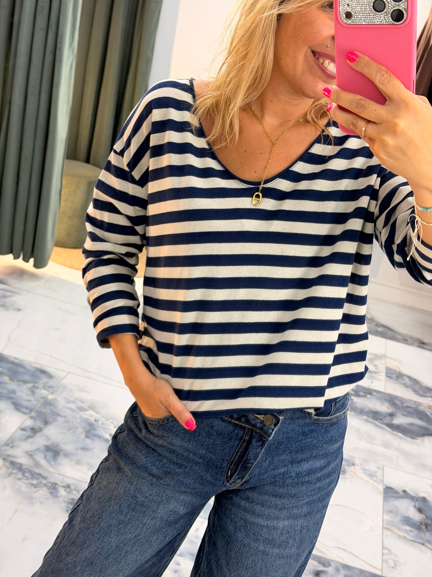 T-shirt marinière SUZIE marine