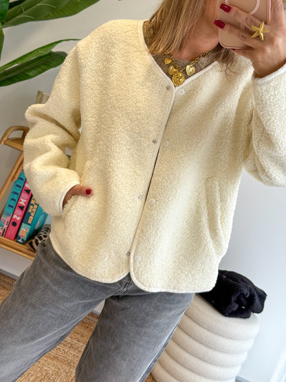 Veste FLUFFY écru