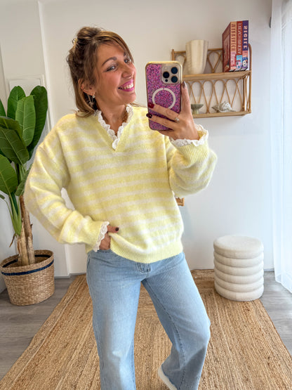 Pull BÉRANGÈRE jaune