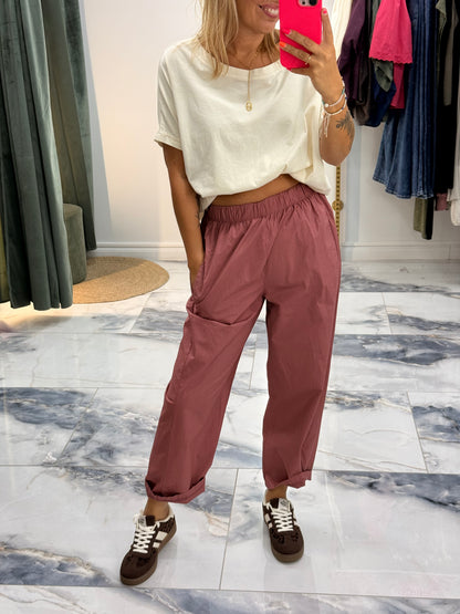 Pantalon GIGI vieux rose