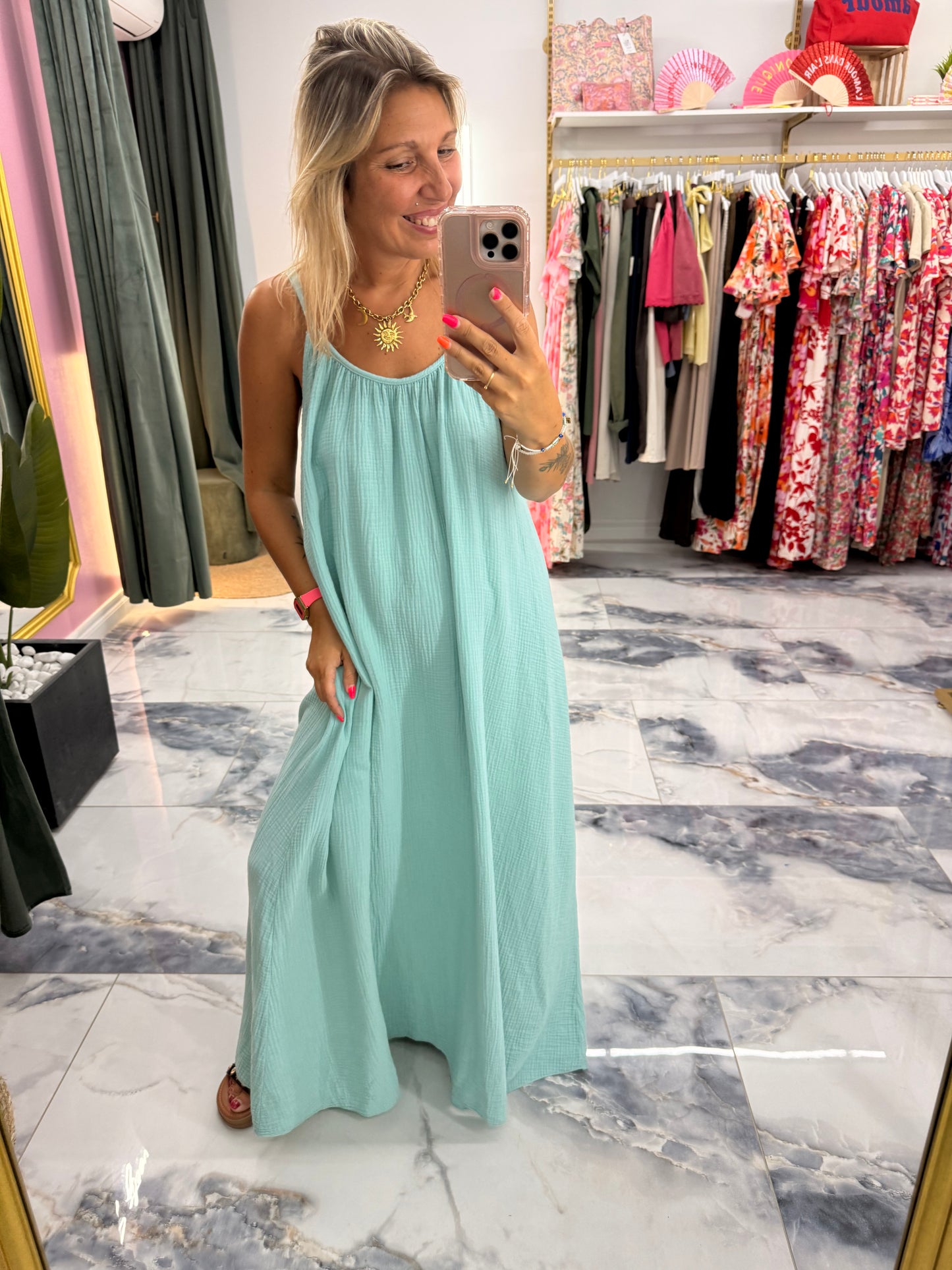 Robe AMALIA céladon