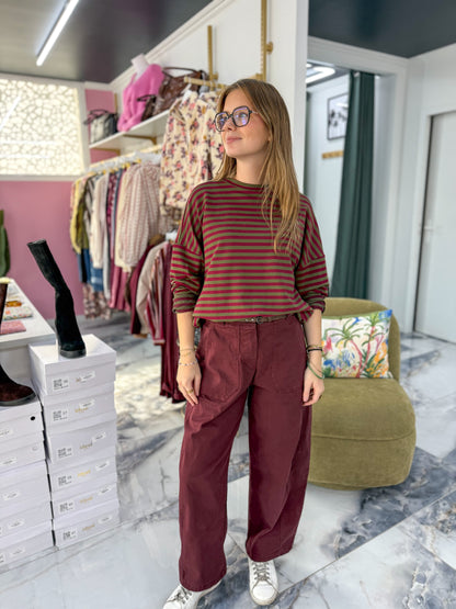 Pantalon ROMY Bordeaux