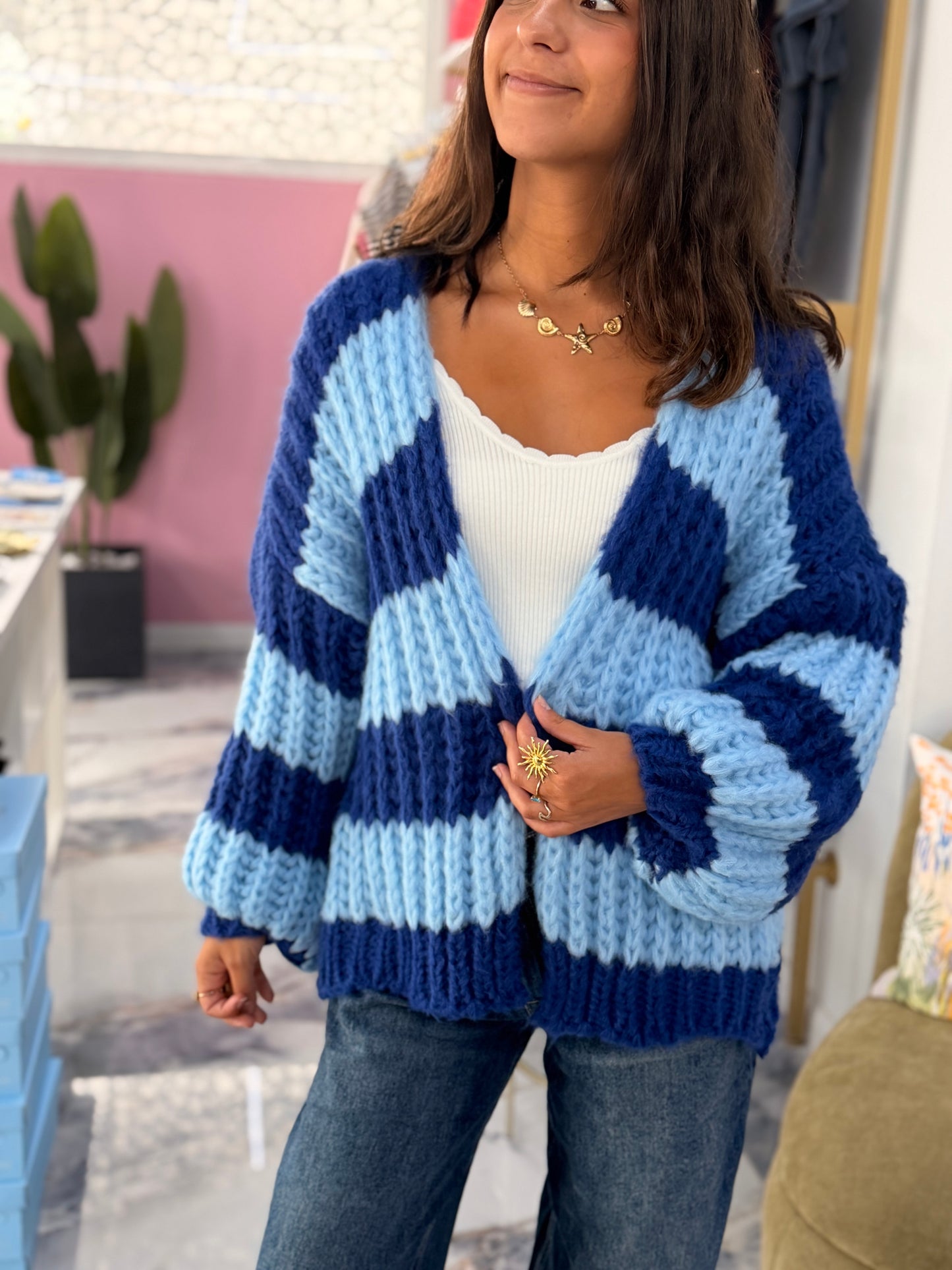 Gilet BONNIE bleu royal