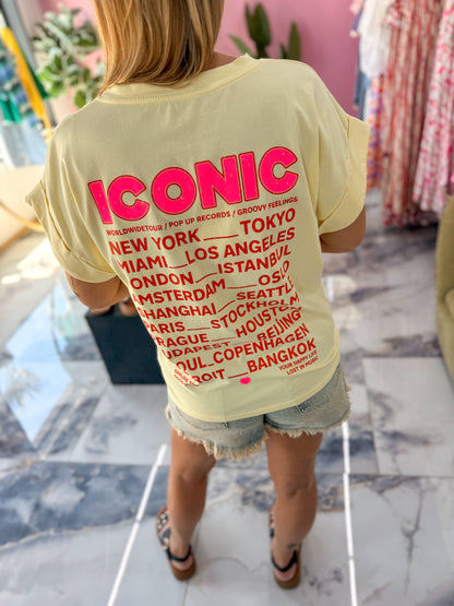 T-shirt ICONIC Jaune