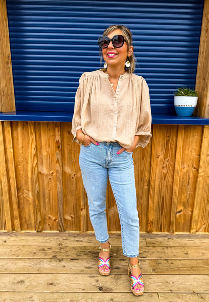 Blouse BELLA VITA beige sable