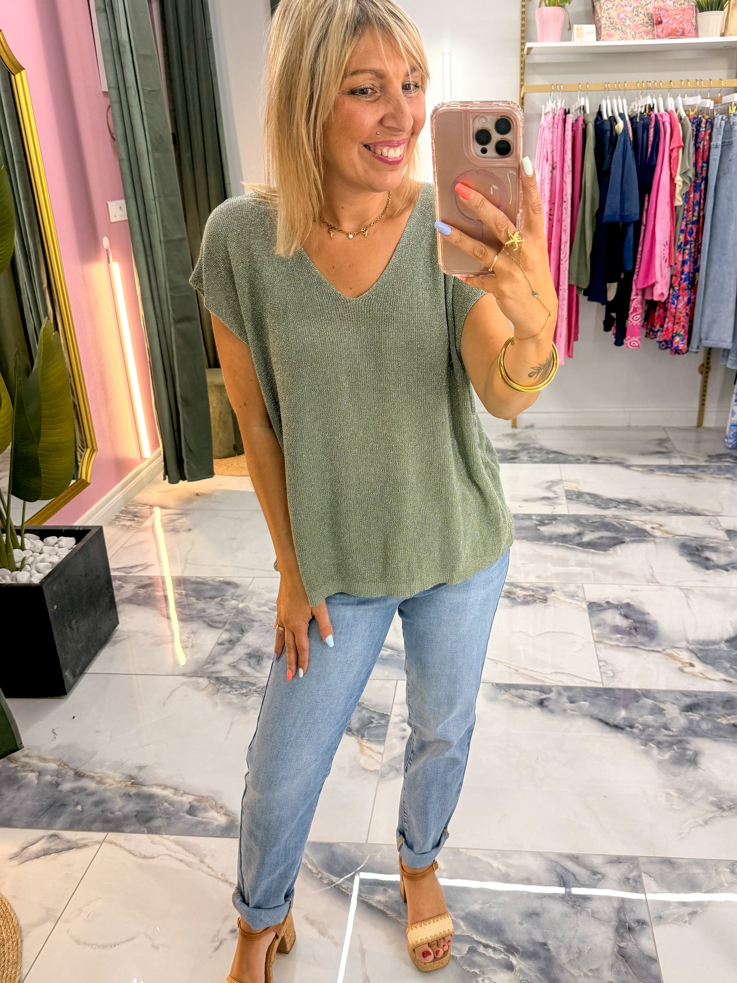 Top LUX kaki