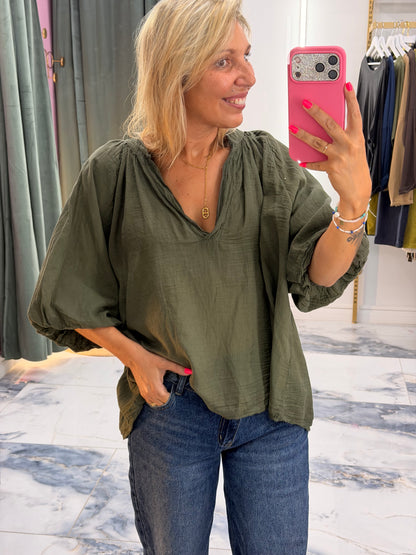Blouse ELIA kaki