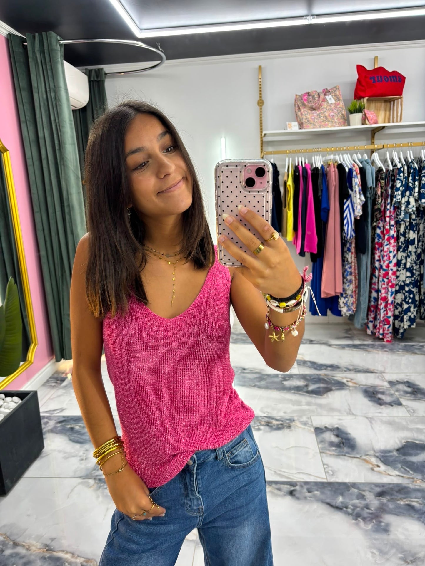 Top SHiNE Fushia