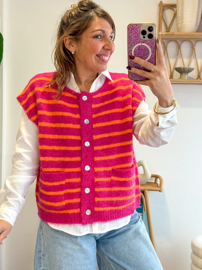 Gilet SUNSET pink