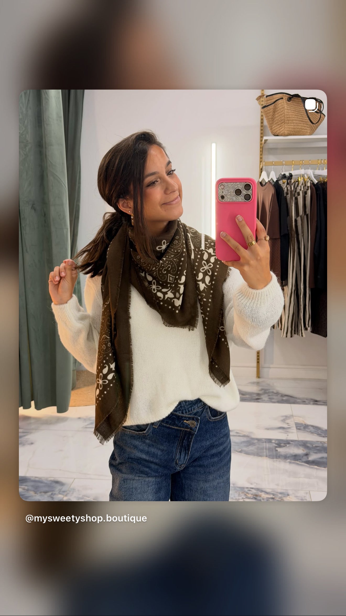 Foulard ANDREA choco