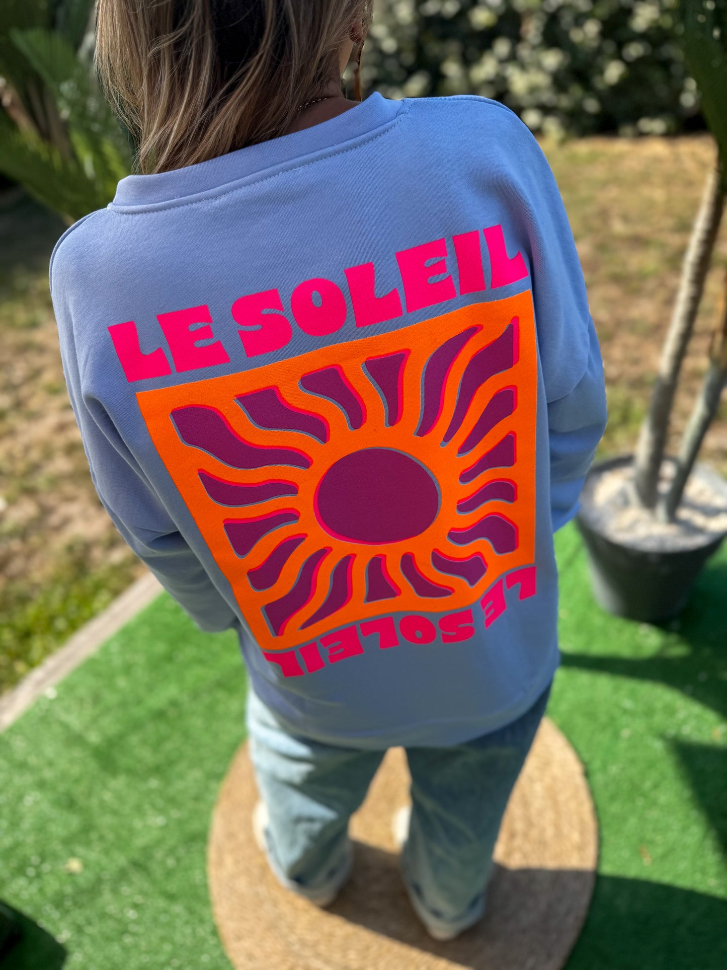 Sweat SOLEIL bleu- précommande envoi a partir du 27/08