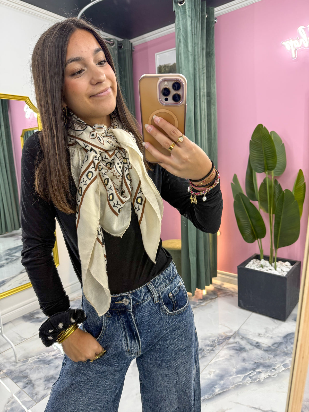 Foulard BANDANA beige