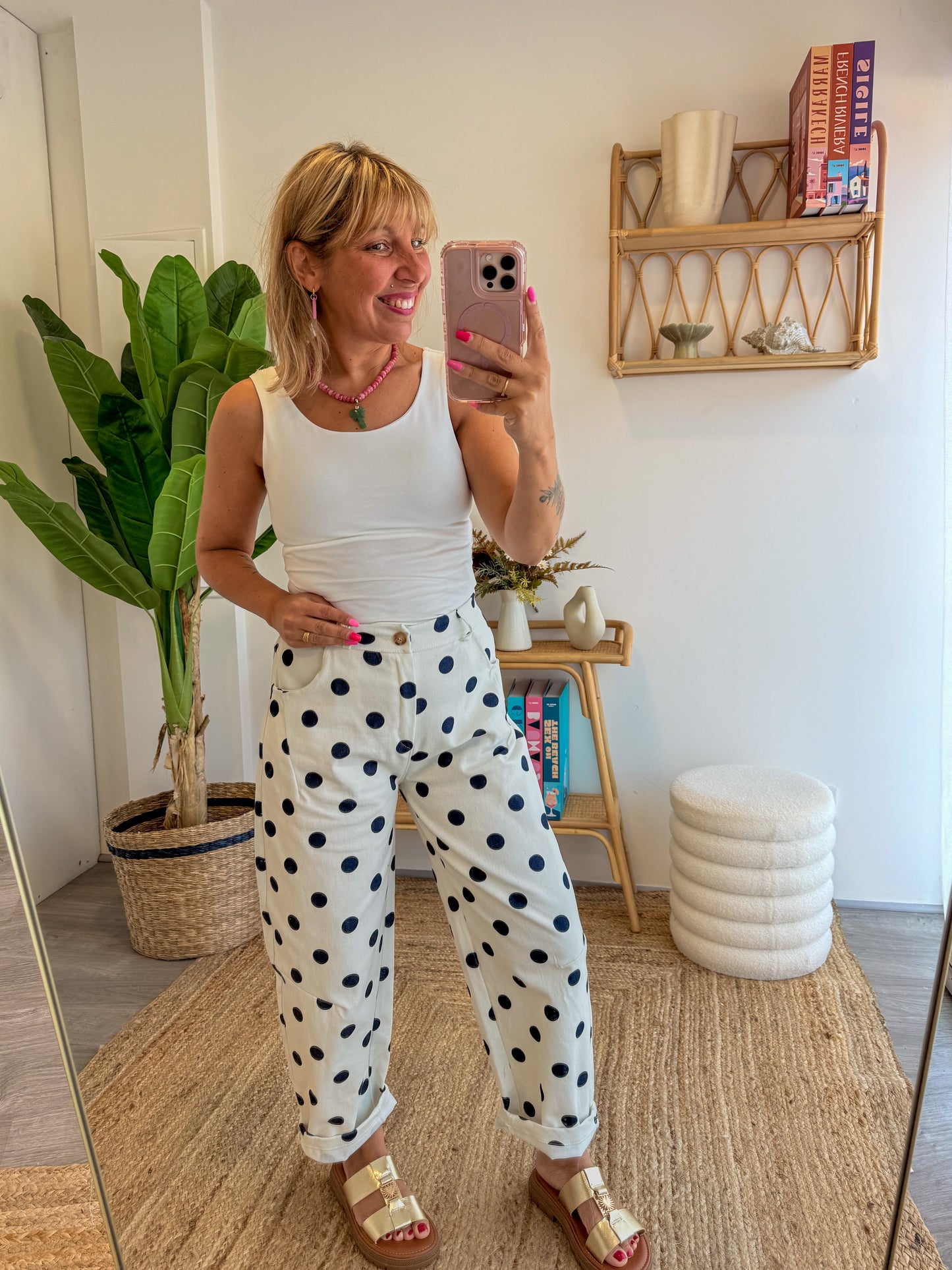 Pantalon Barrel POPPY Marine