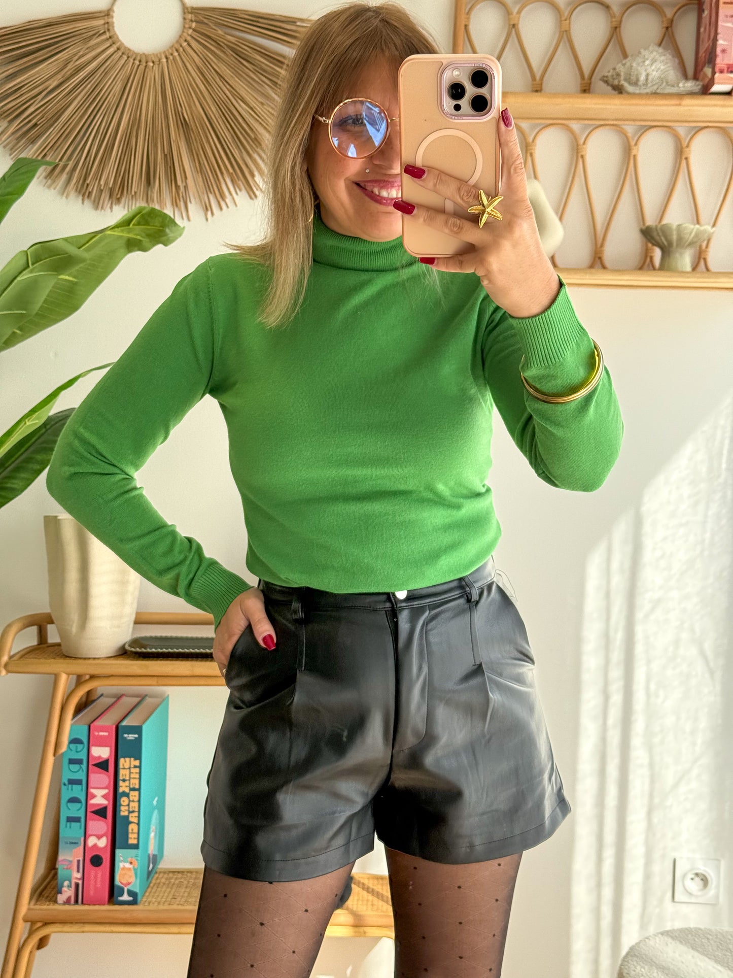 Pull BASIQUE Vert Pomme
