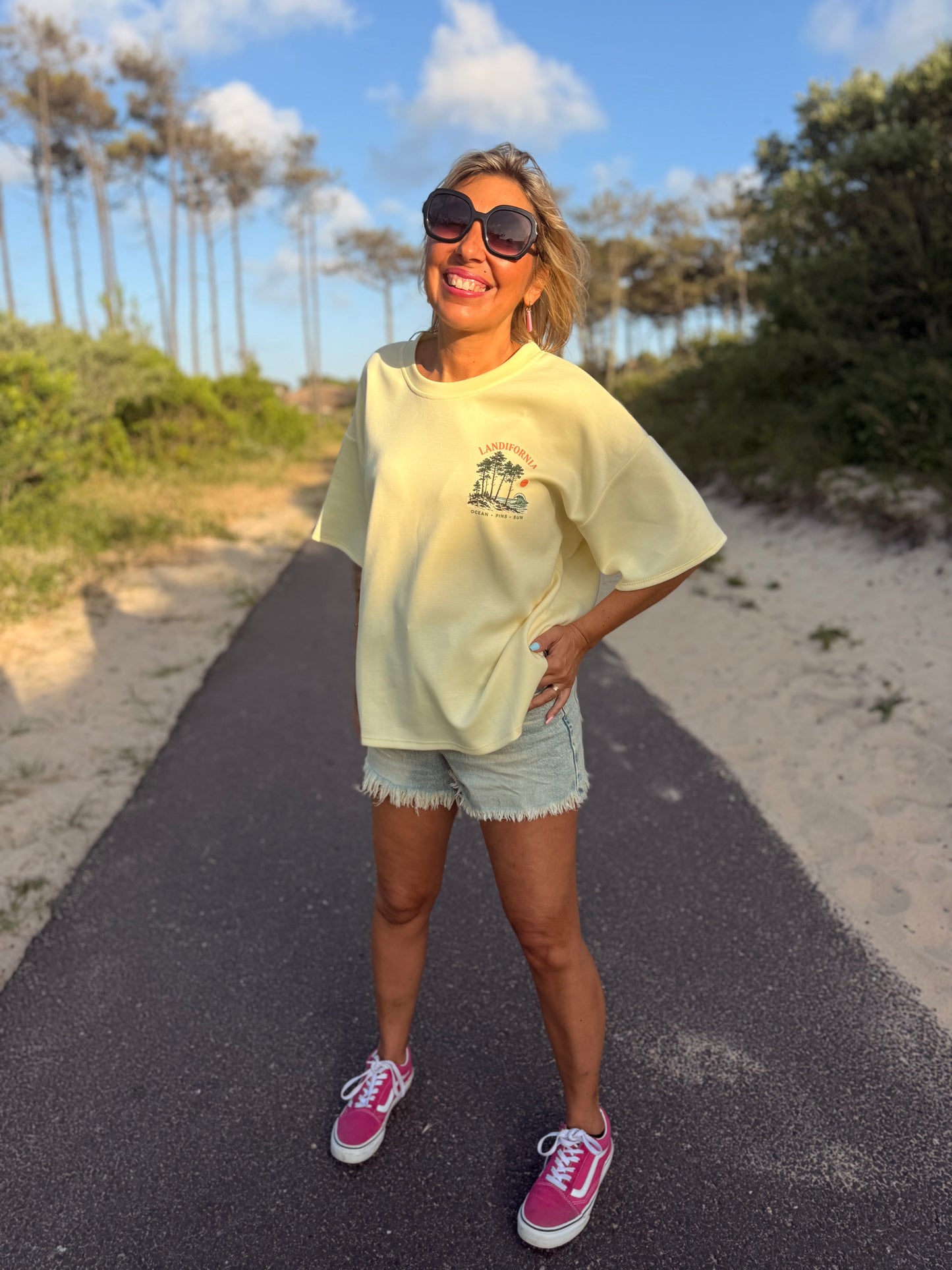 T-shirt SWEETY Créa’ LANDES Jaune- Pré CO -envoi fin JUIN 🌊