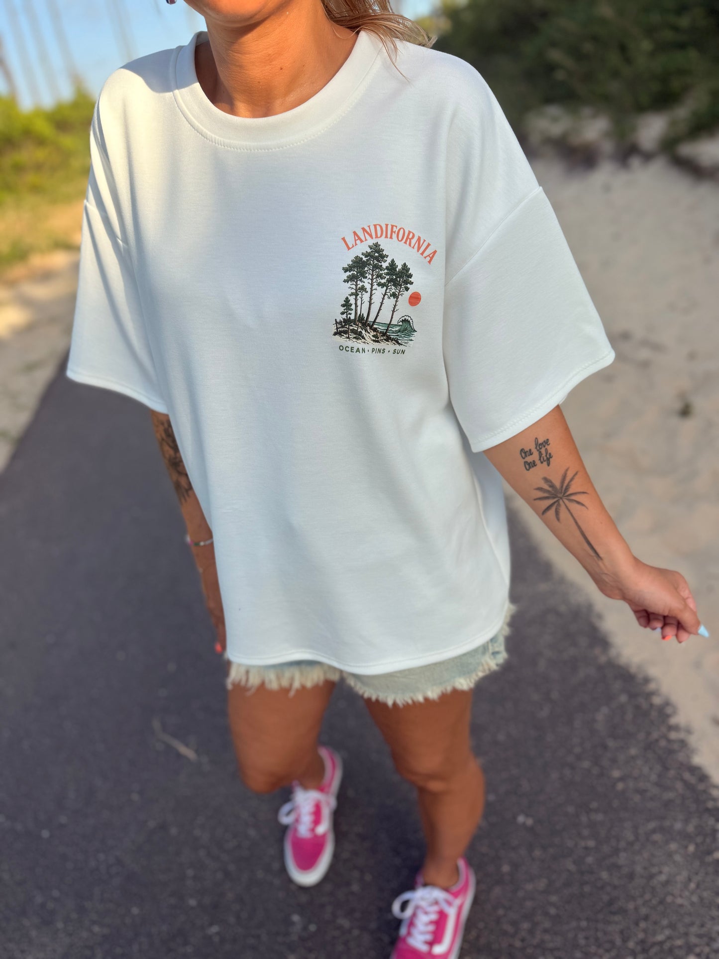 T-shirt SWEETY Créa LANDES Blanc- PRE CO’ envoi FIN JUIN 💖