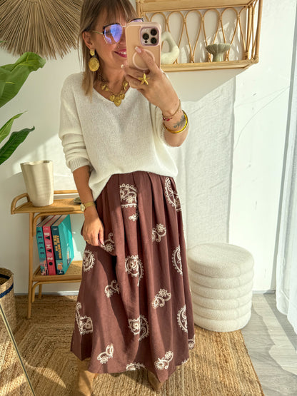 Pull COCO Alpaga blanc