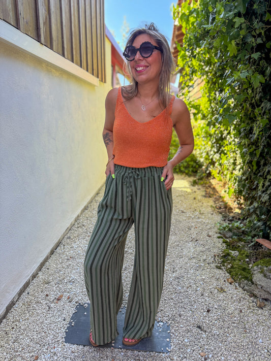 Pantalon BELLA kaki