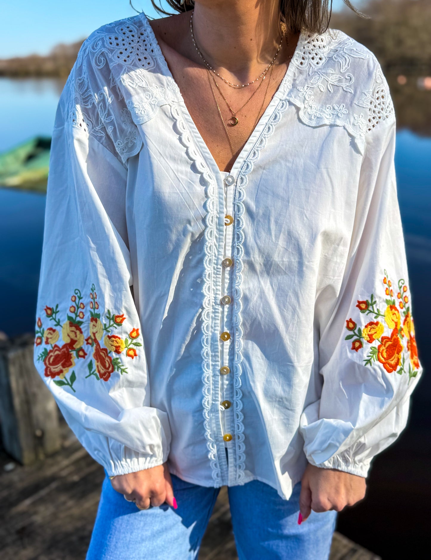 Blouse BOHÈME brodée