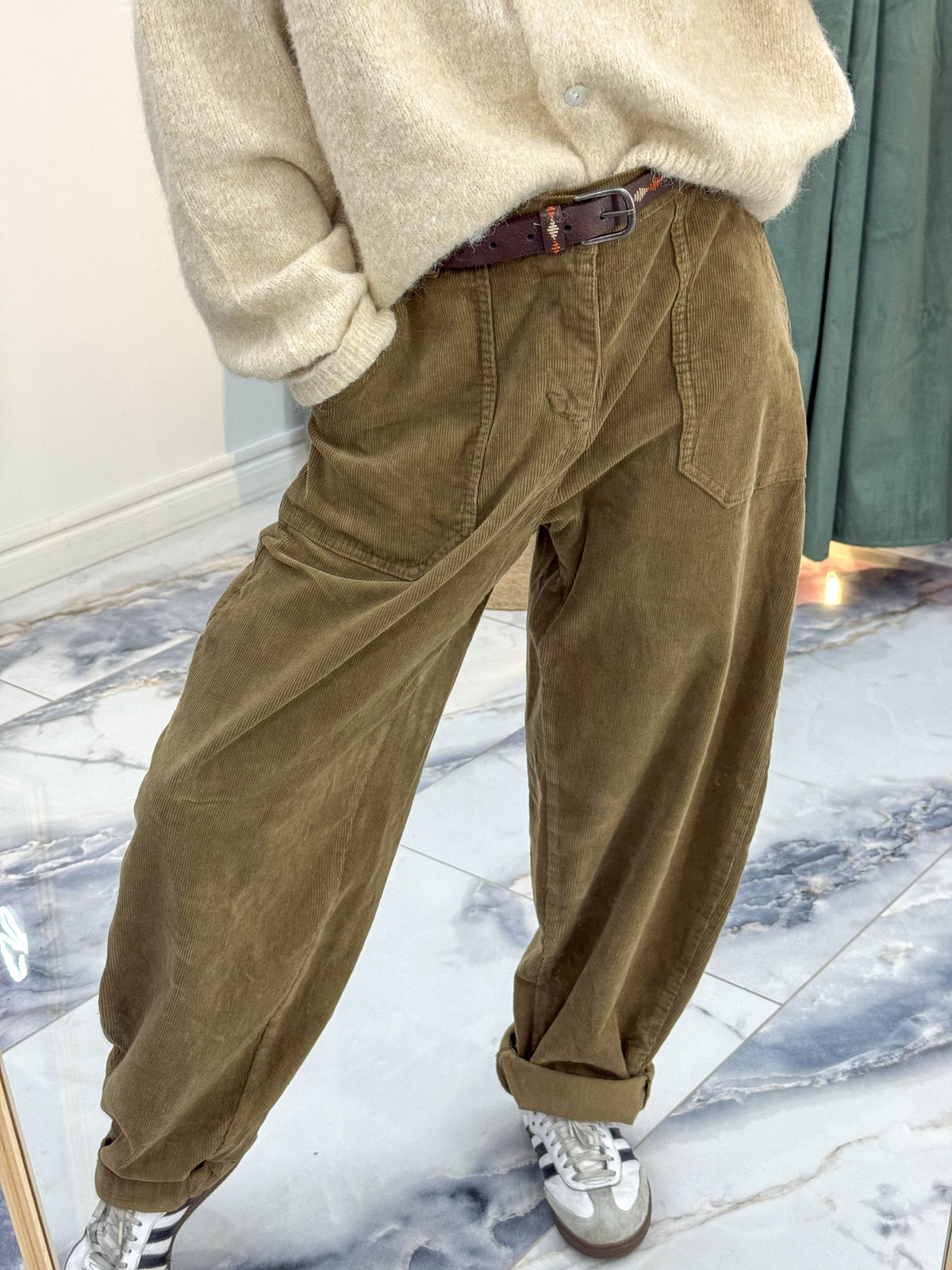Pantalon ROMA velours camel