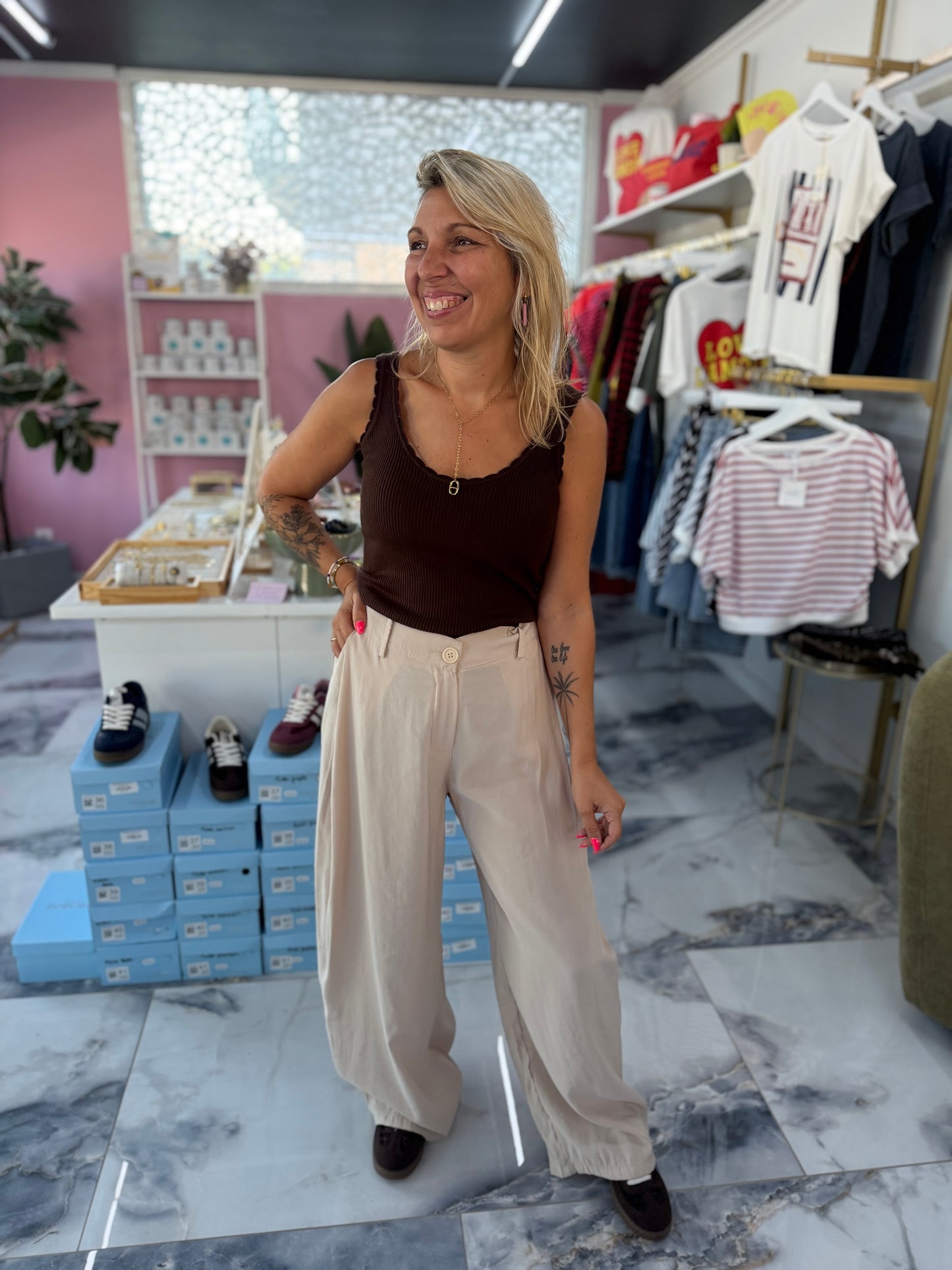 Pantalon BIARRITZ beige