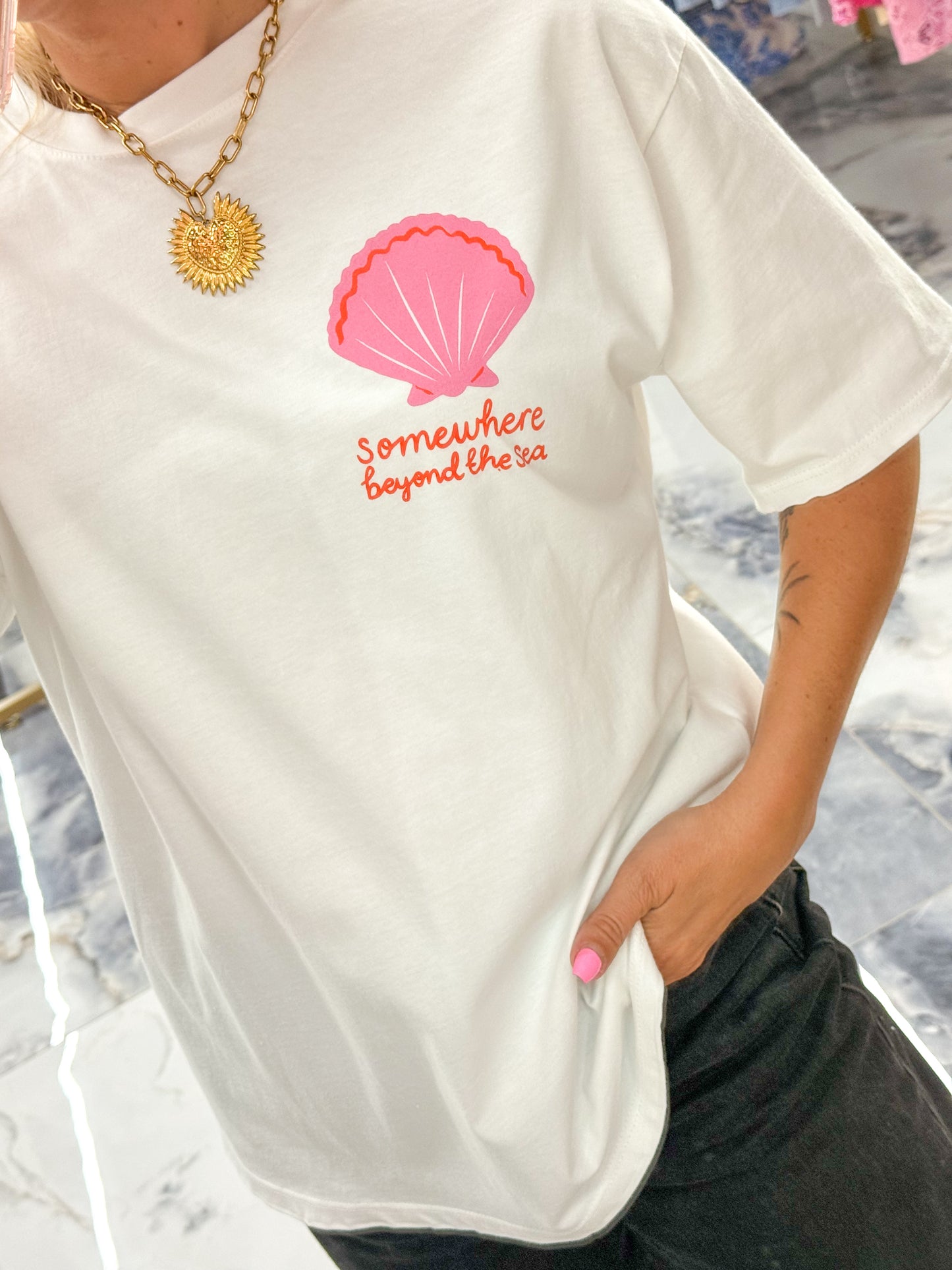 T-shirt COQUILLAGE blanc