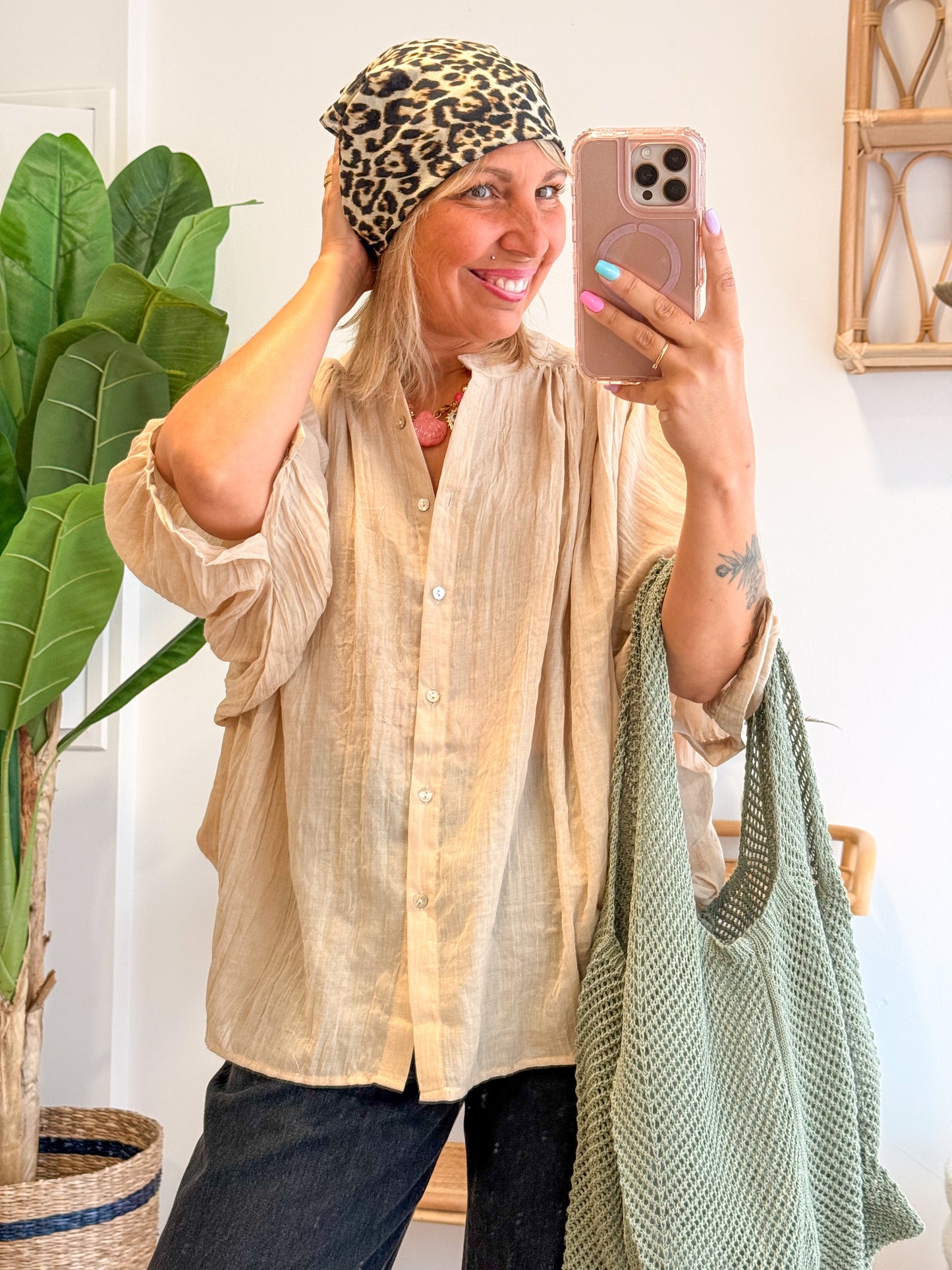 Foulard CARRÉ léopard