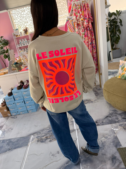 Sweat LE SOLEIL Beige
