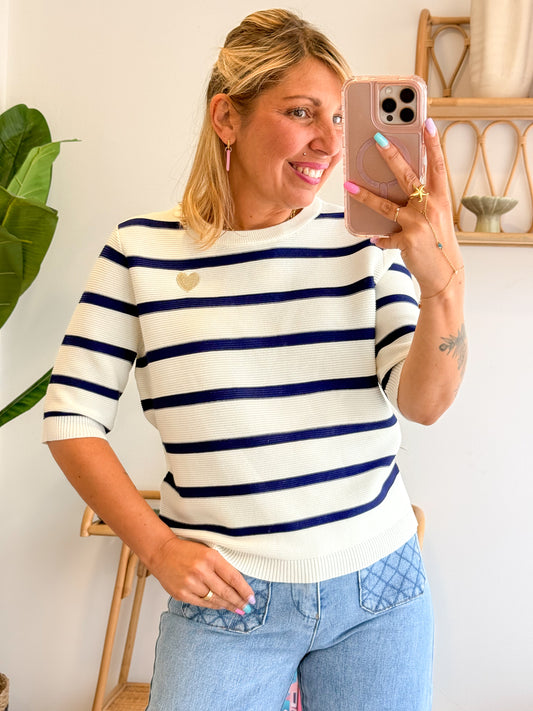 Top maille AZURINE