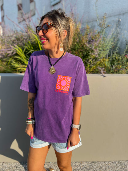 SOL🌞- t-shirt oversize violet