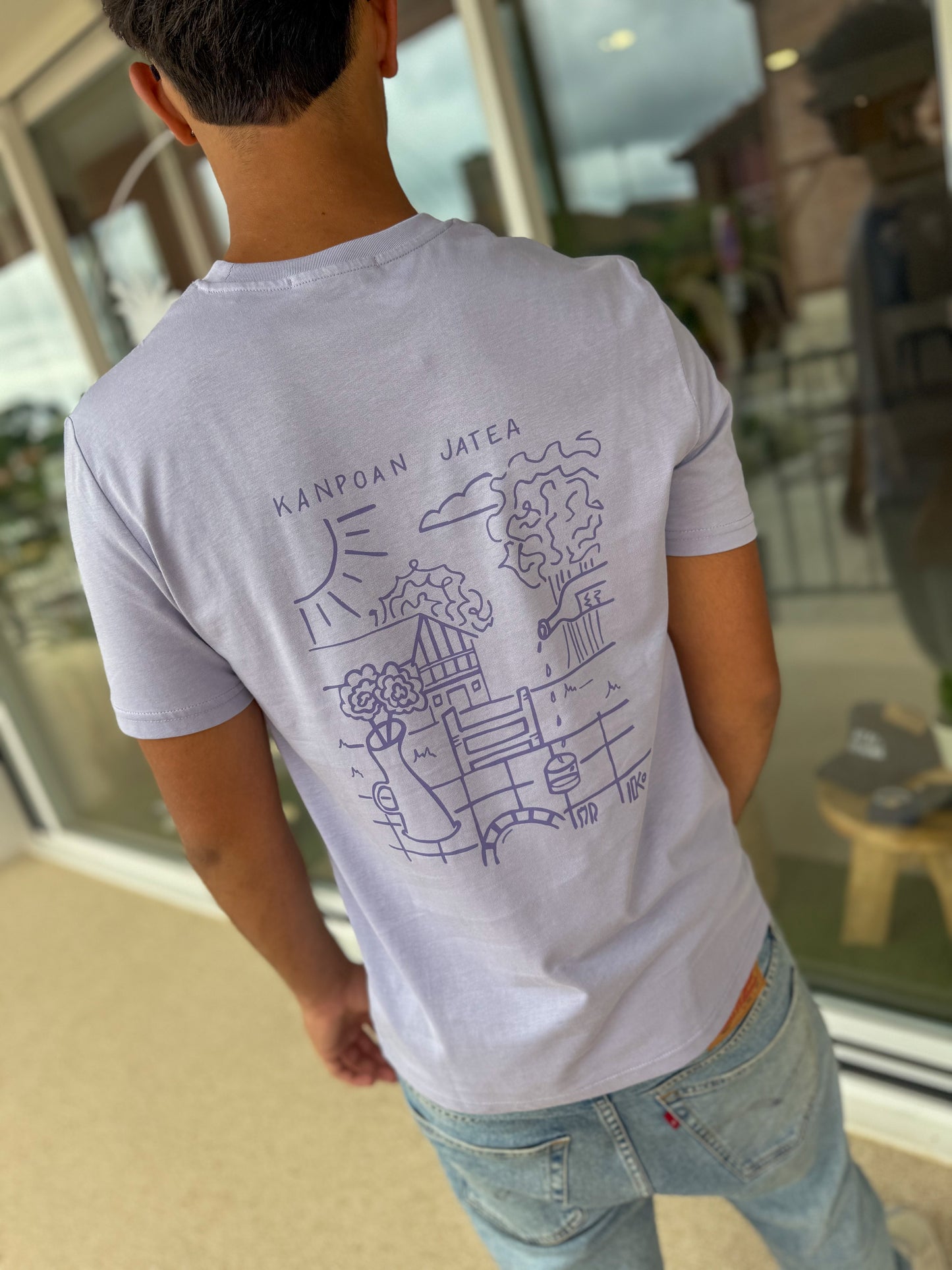 T-shirt KANPOAN JATEA Lila -KATXI KLOTHING