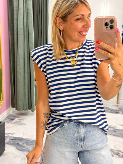 Débardeur MARILOU bleu marine