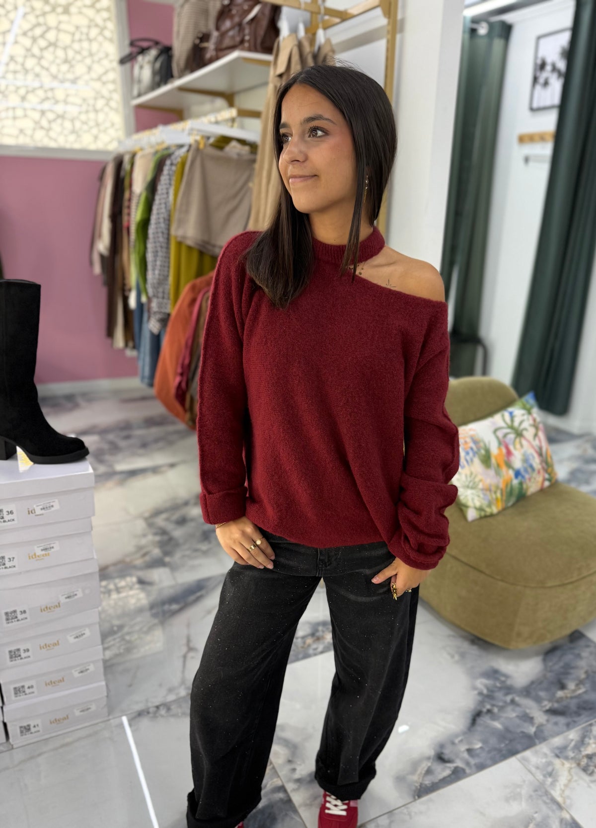 Pull NAOMIE bordeaux