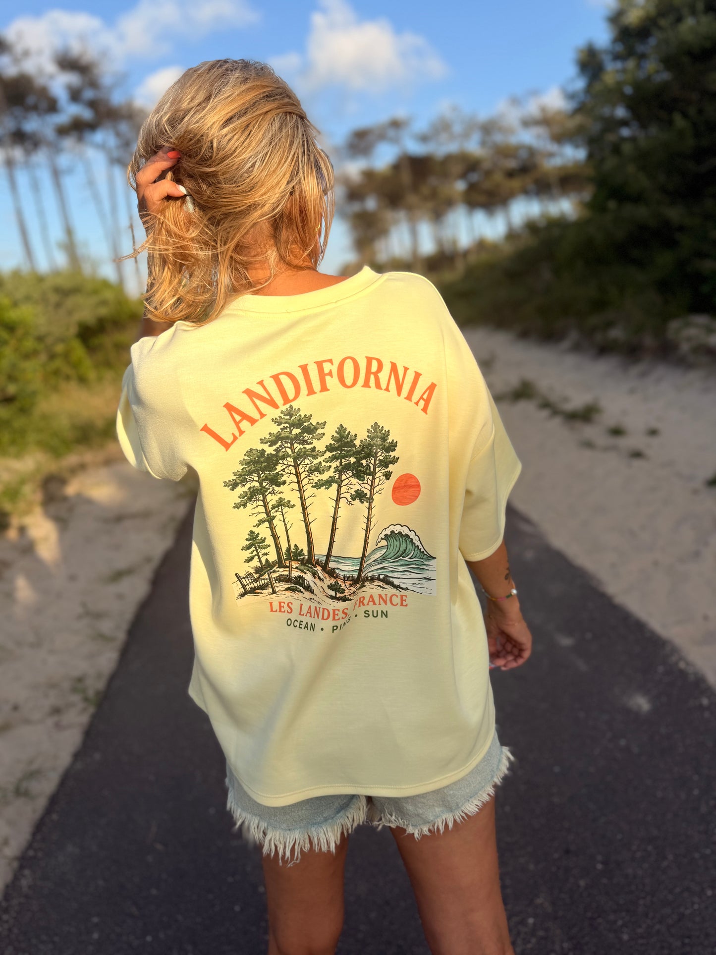 T-shirt SWEETY Créa’ LANDES Jaune- Pré CO -envoi fin JUIN 🌊