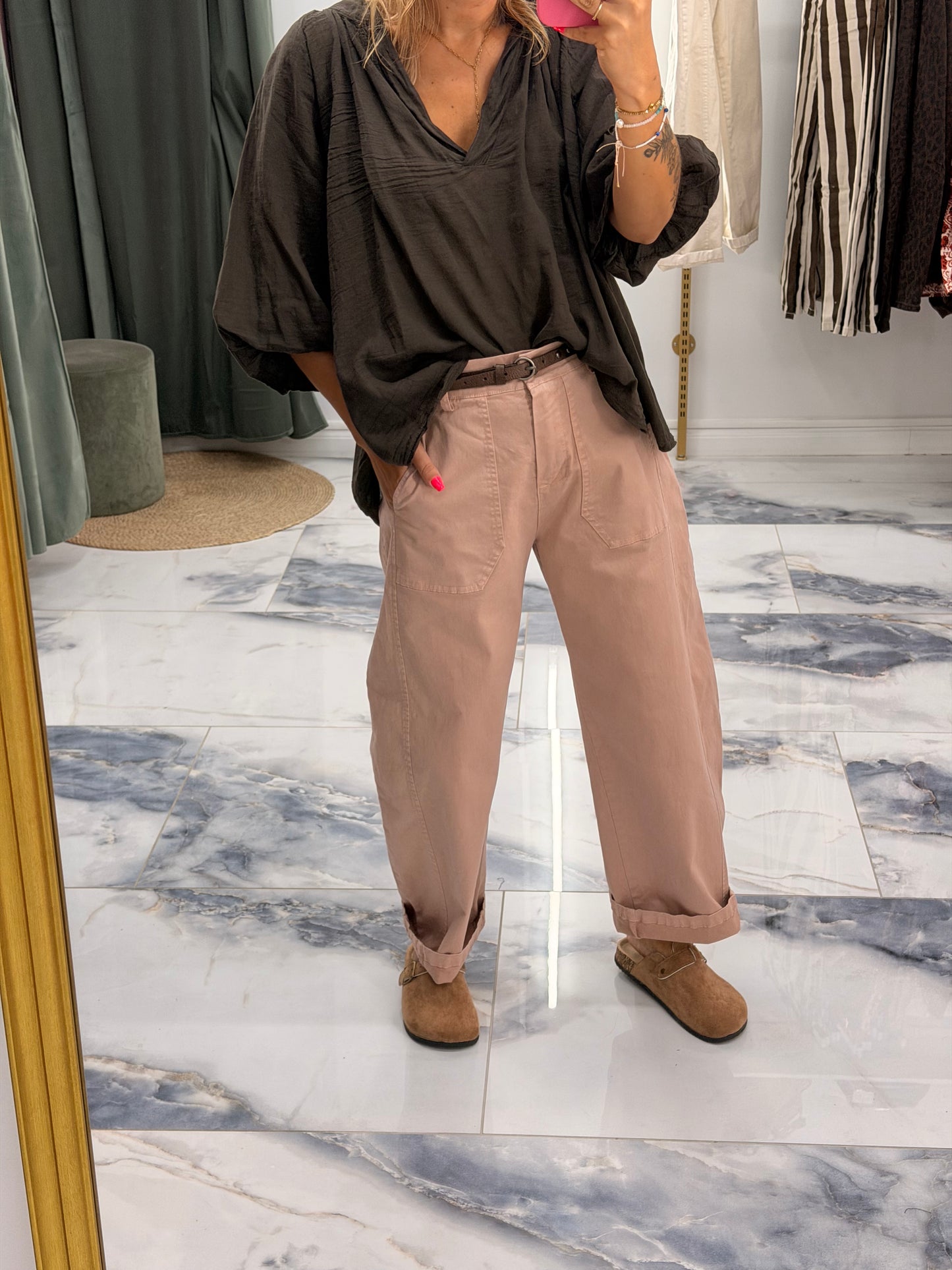 Pantalon ROMY bois de rose
