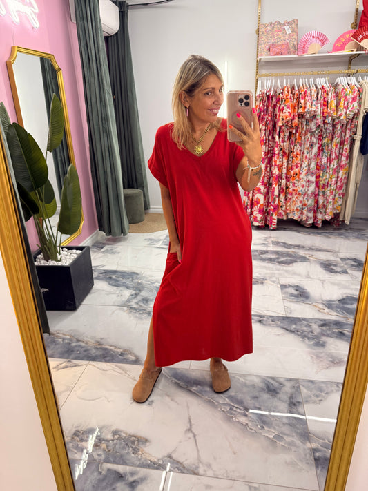 Robe CAMÉLIA Rouge