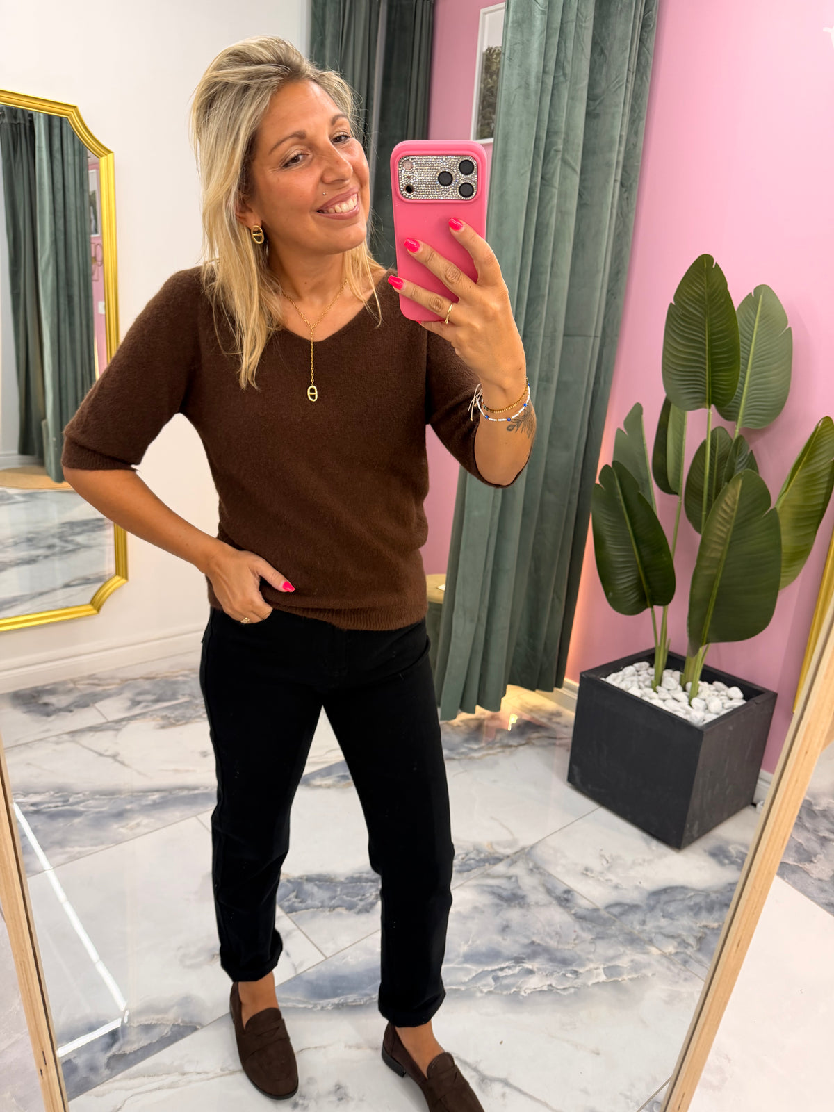 Pull ÉNORA Choco
