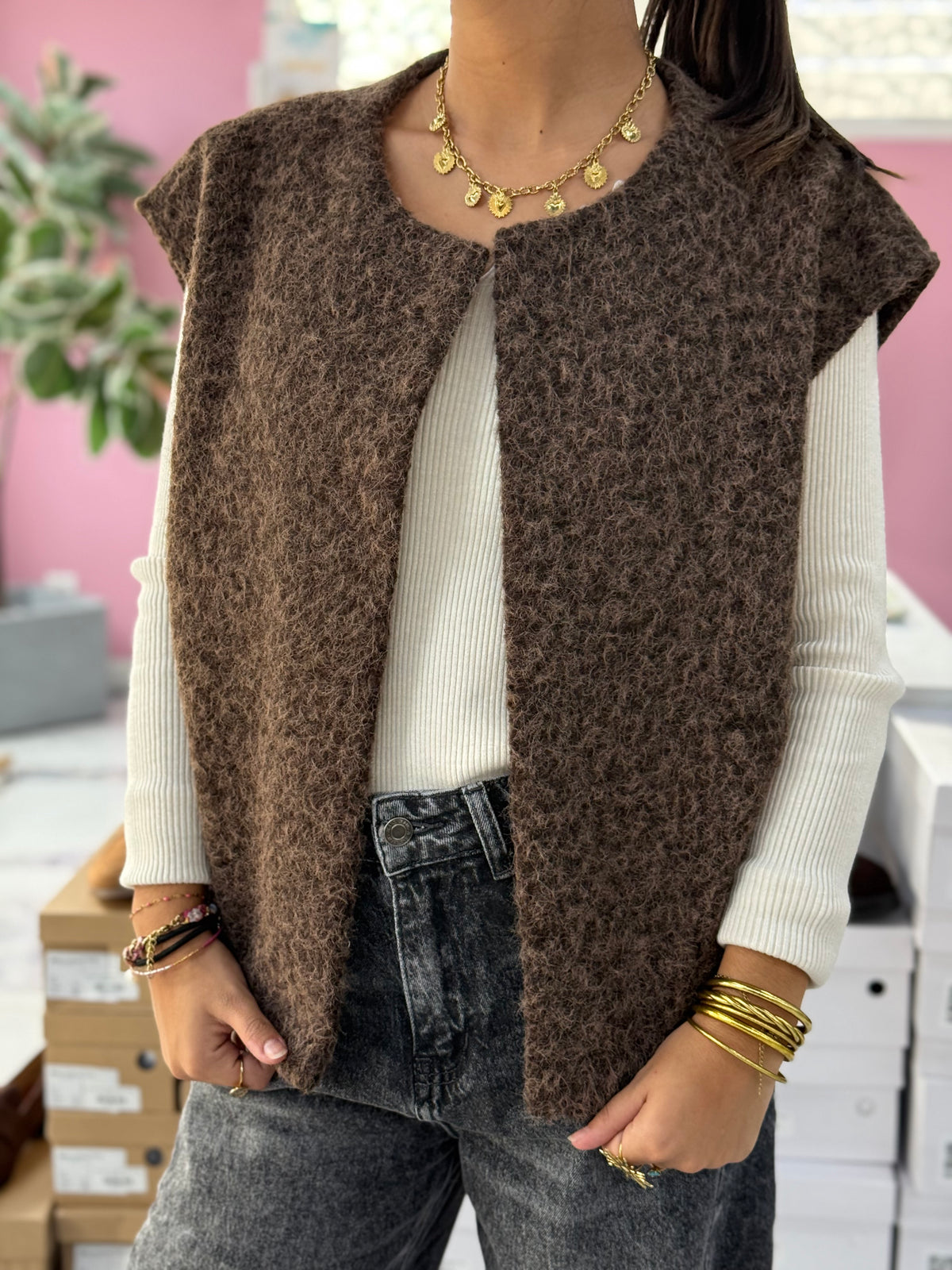 Gilet ALBA choco