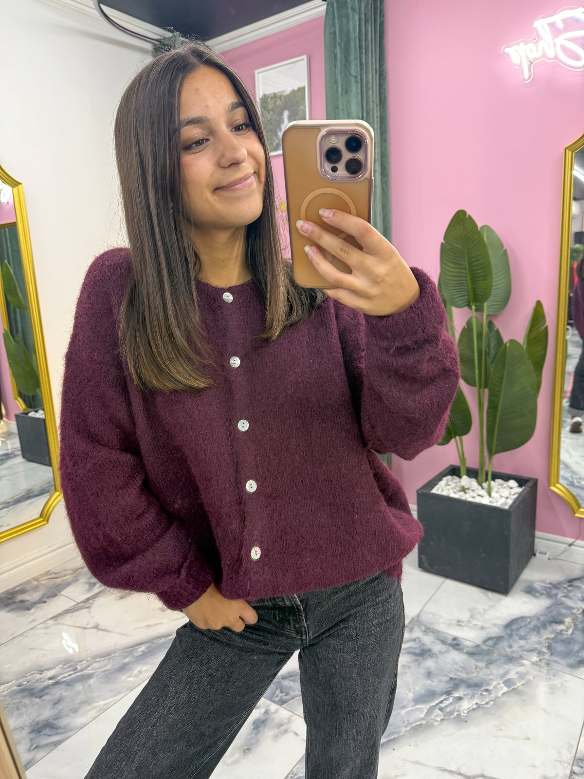 Gilet MEGGY bordeaux