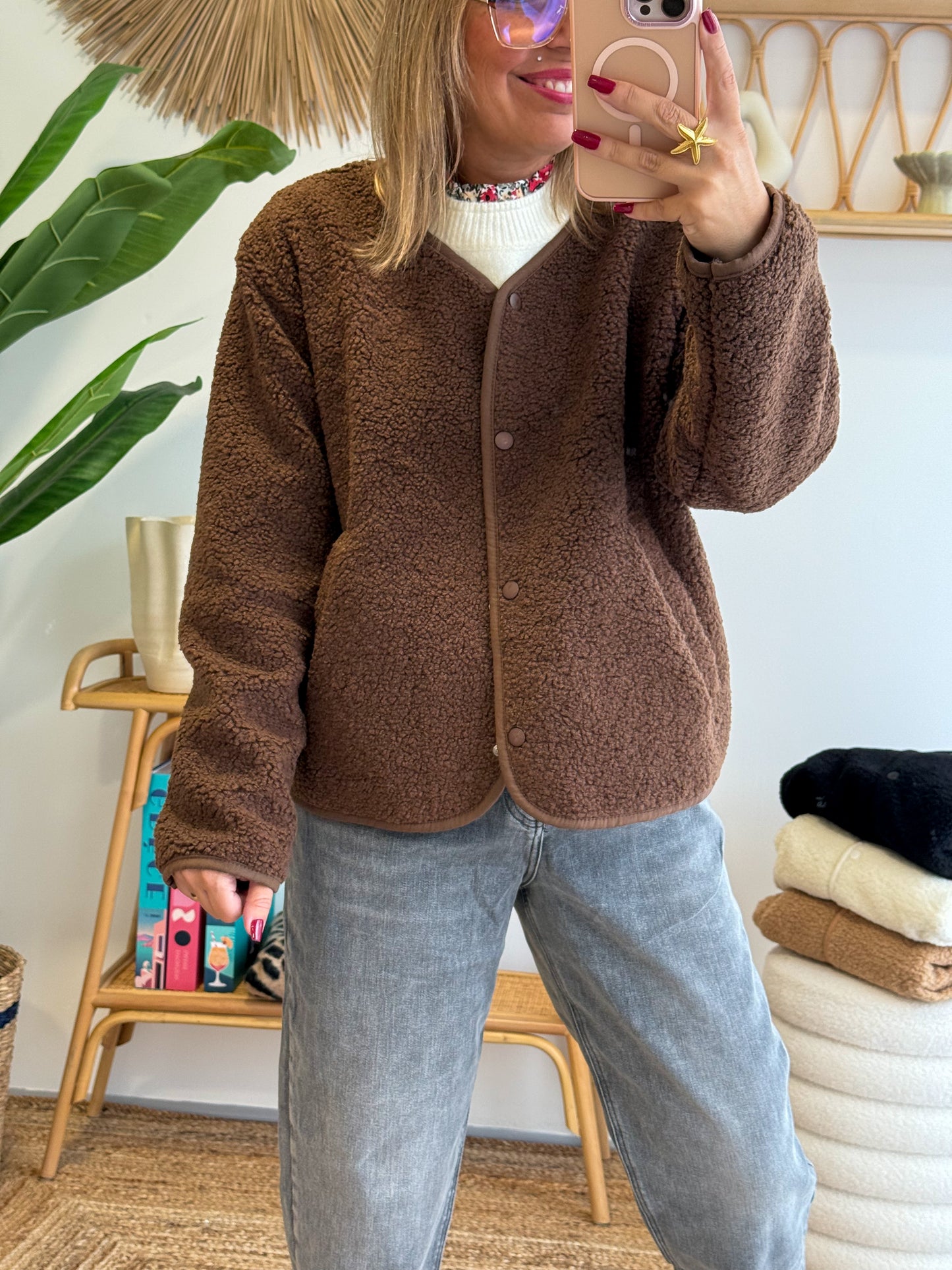 Veste FLUFFY choco