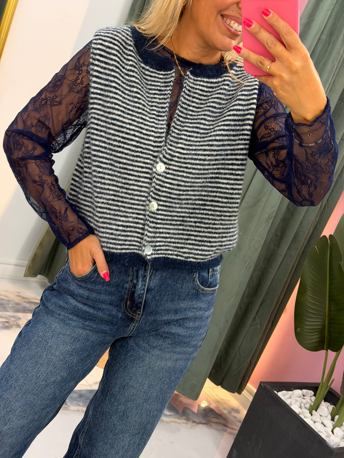 Gilet LOUISON bleu Marine