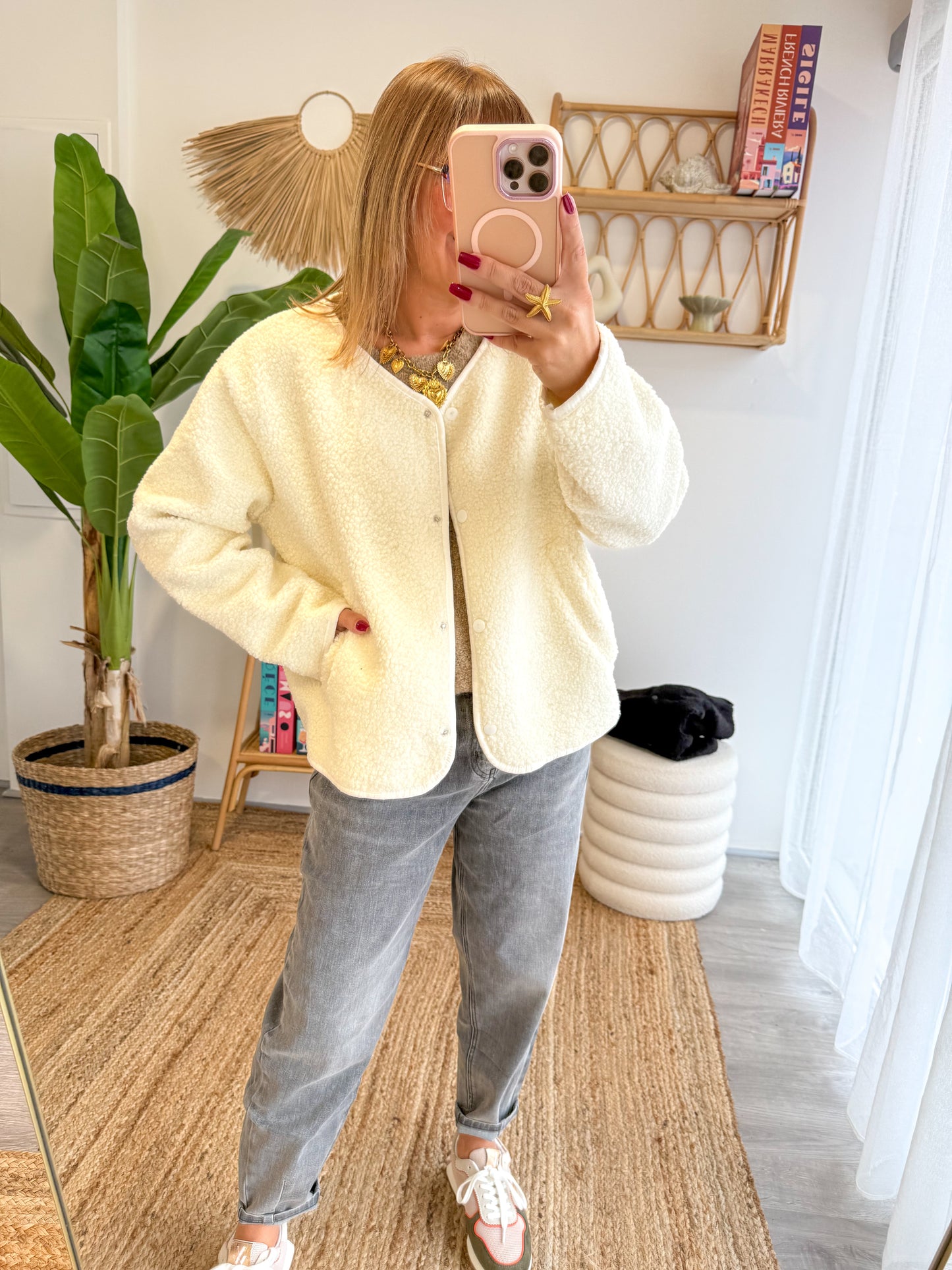 Veste FLUFFY écru